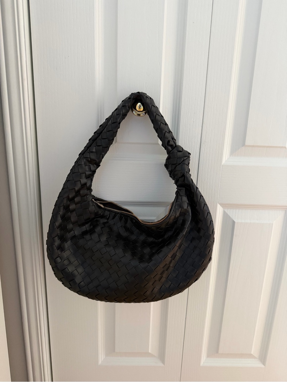 Call It Spring Black Woven Hobo Bag
